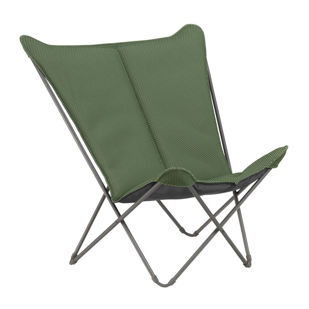 Gepolsterter Breiter Butterfly Chair Pop Up XL BeComfort® Grün Olive