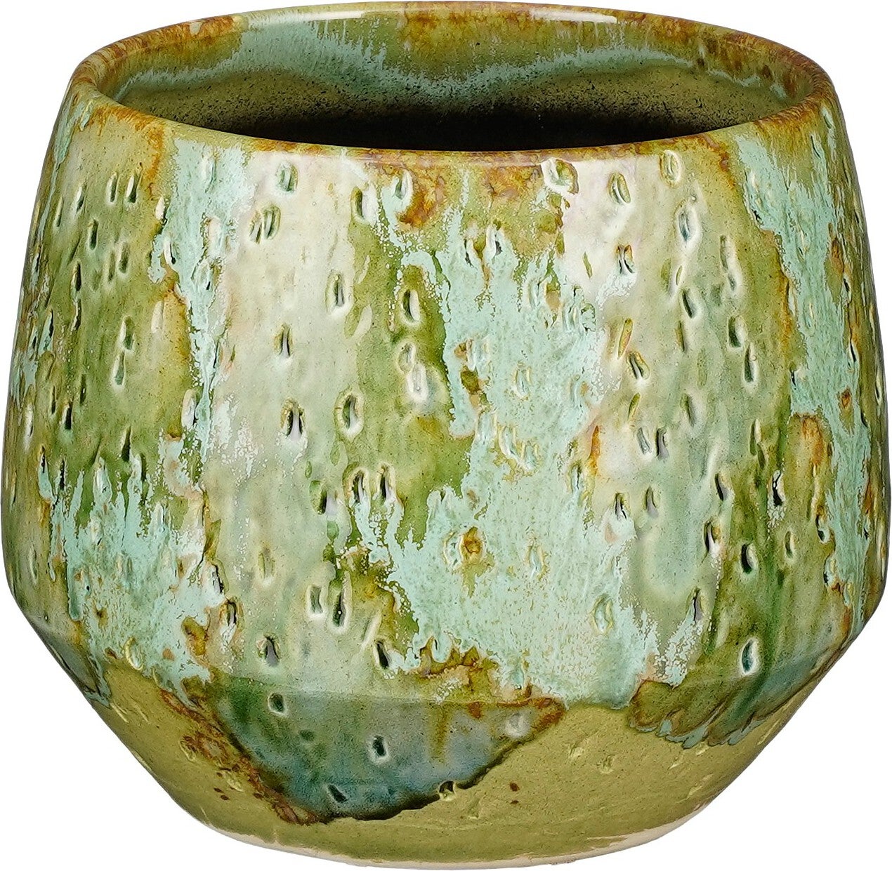 Mica Decorations bloempot Harris groen D 16,5 H 14 cm