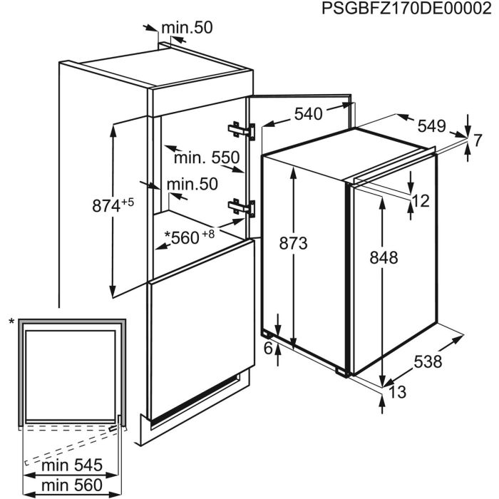AEG Einbau-Gefrierschrank ABB688E1LS