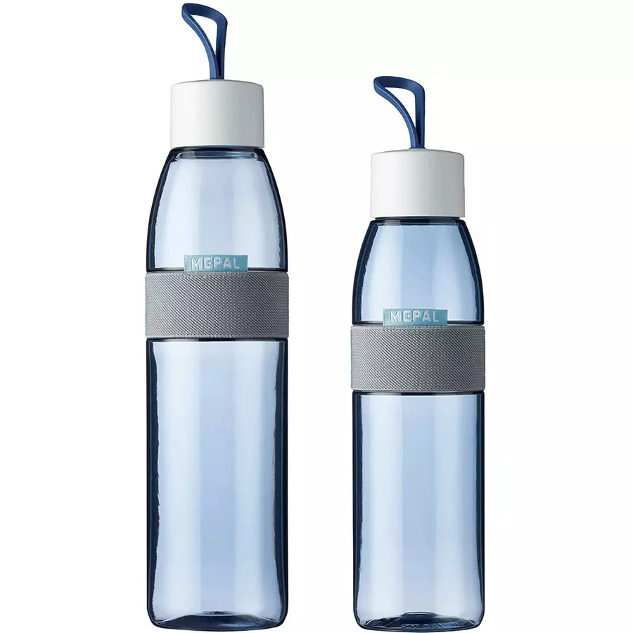 Mepal Trinkflaschen ELLIPSE 500 ml & 700 ml 2er Set dunkelblau