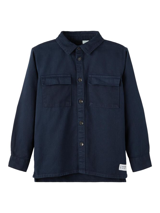 Name It NKMTYPE LS TWI OVERSIZE SHIRT NOOS Blå