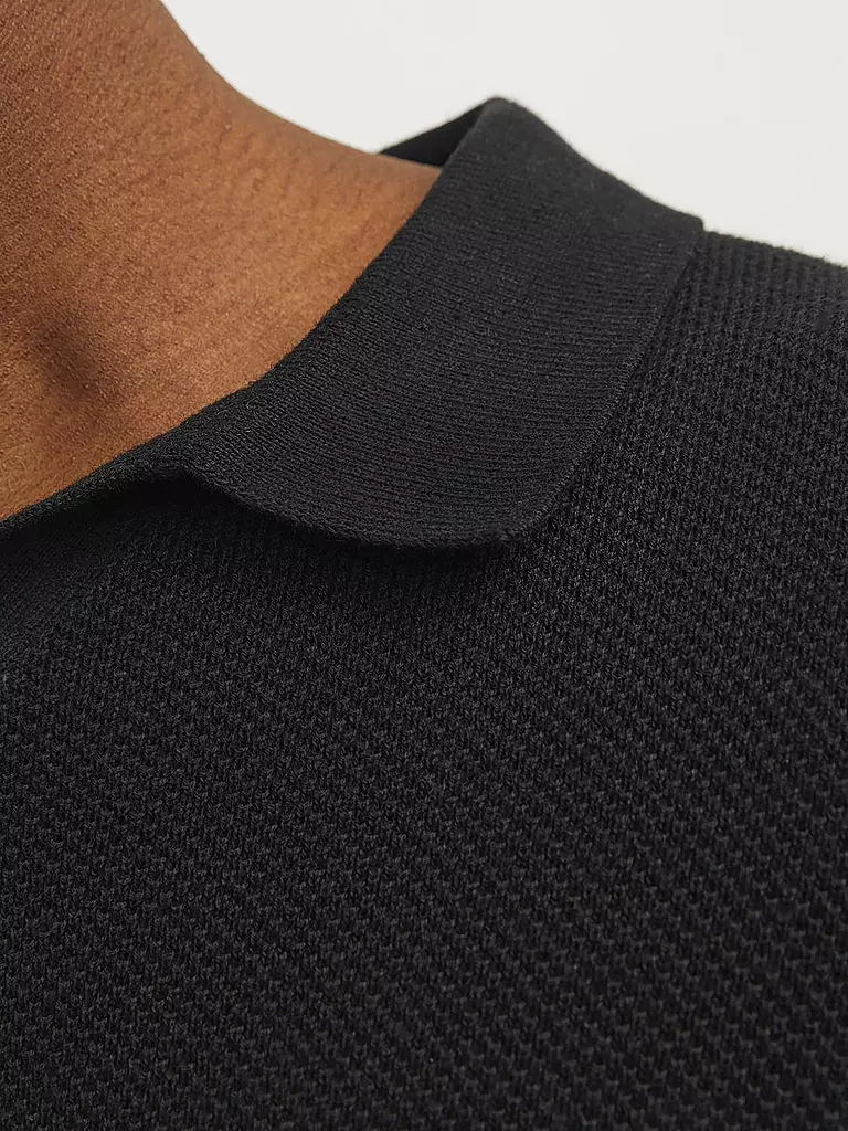 JACK & JONES Poloshirt JORLINEN schwarz
