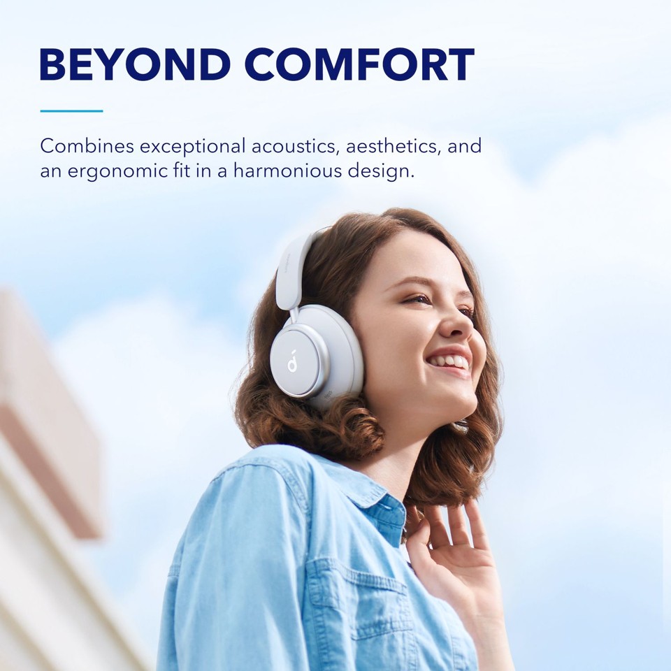 Anker - Høretelefoner - Soundcore Space Q45 - Hvid