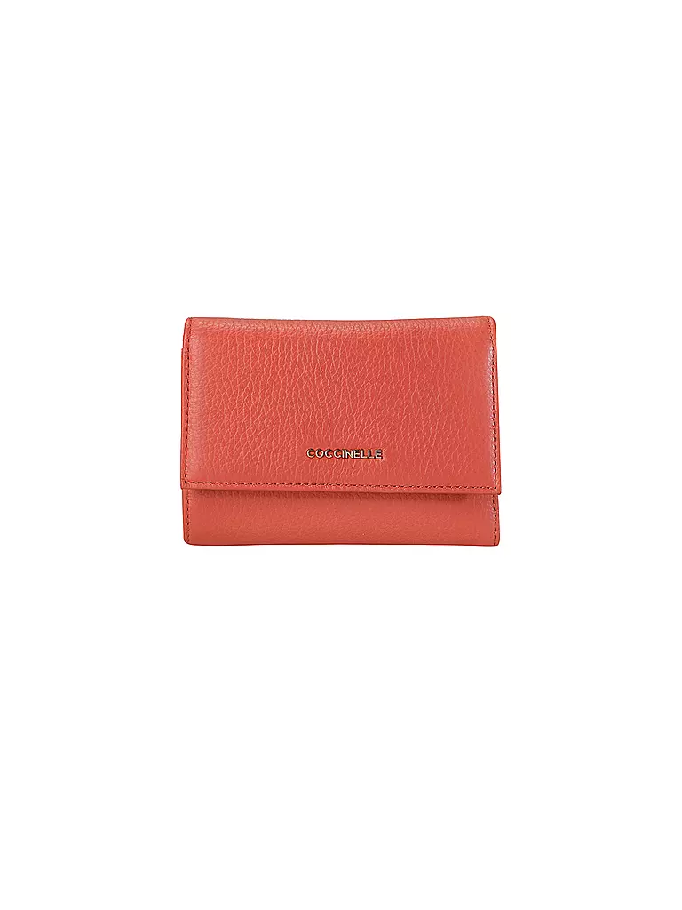 COCCINELLE Geldbörse METALLIC SOFT orange