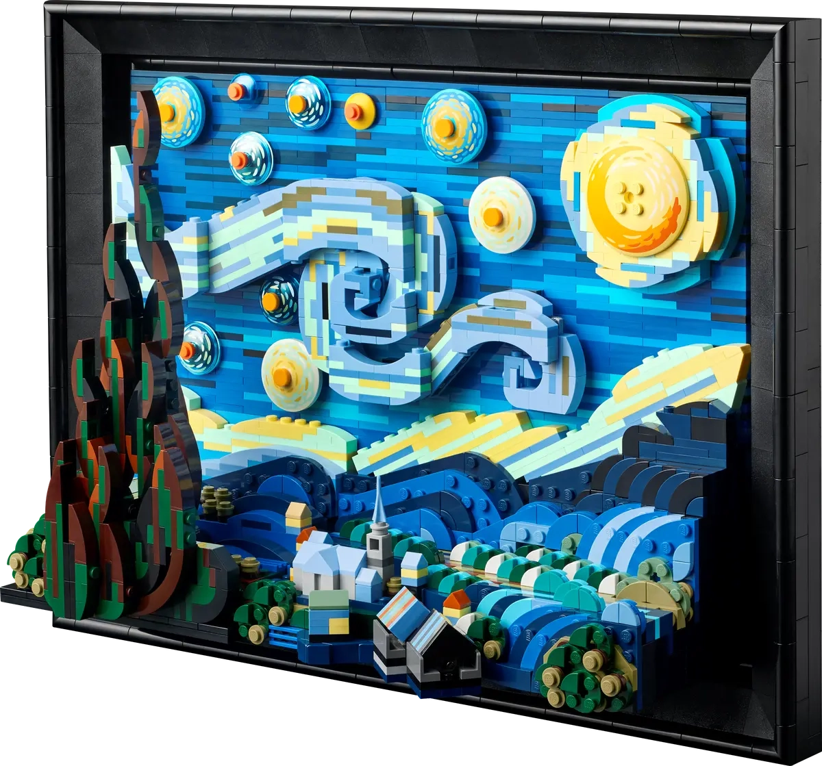 (2316-tlg. Set) Ideas Klemmbausteine Vincent van Gogh Modell Bausatz (21333) - Sternennacht