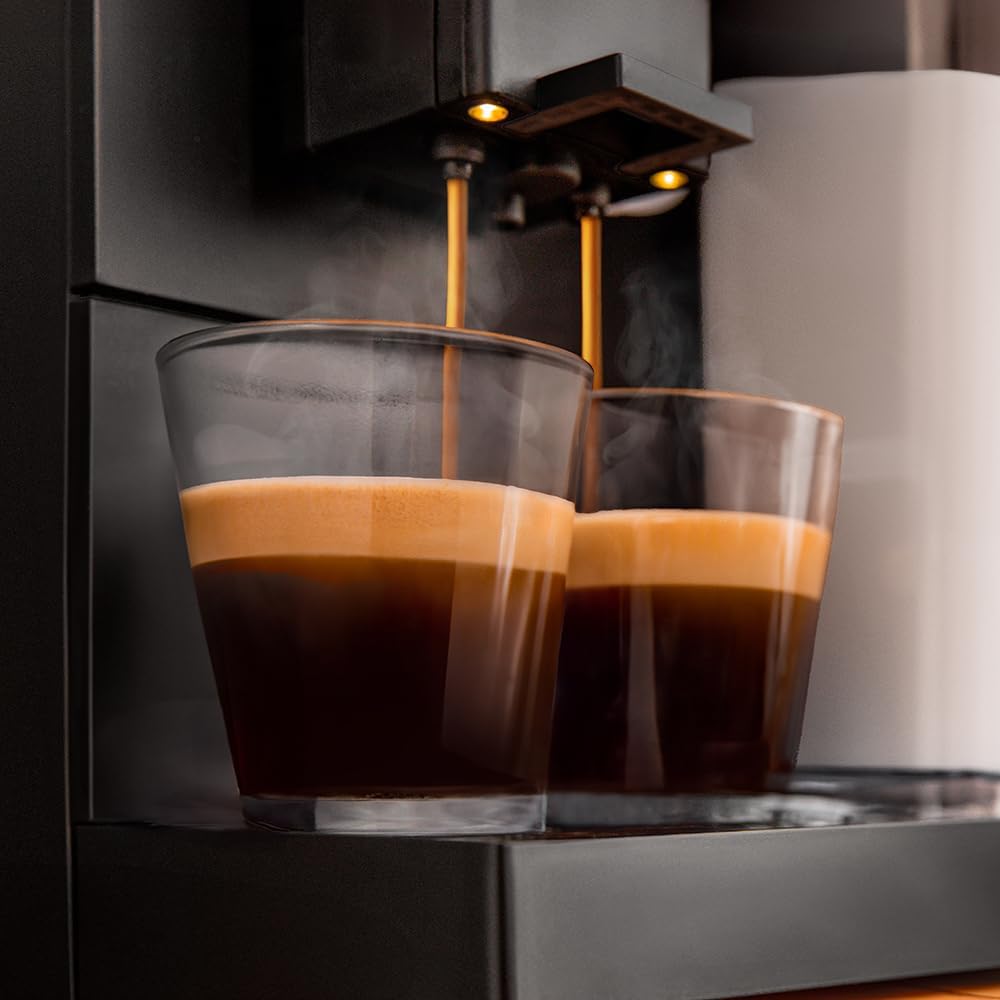 Cecotec Machine a Café Espresso Superautomatique Cremmaet Compactccino Connected Black Rose. 19 Bars, cran TFT, Wifi, Moulin Integré, Réservoir d'eau 1,1 L et de lait 400 ml, Nettoyage Automatique