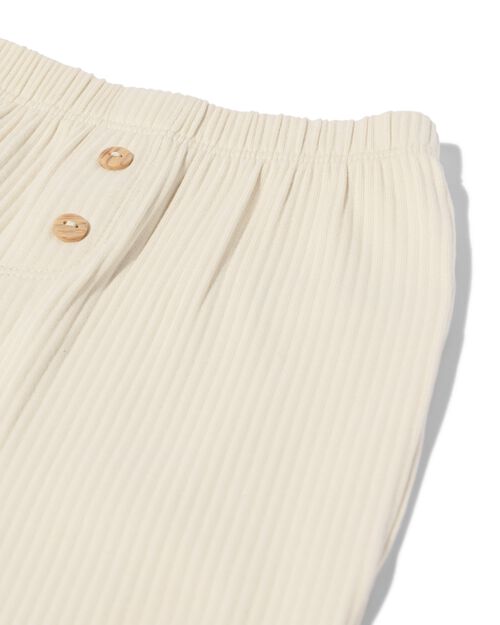 pantalon côtelé coupe ample pour bébé  écru