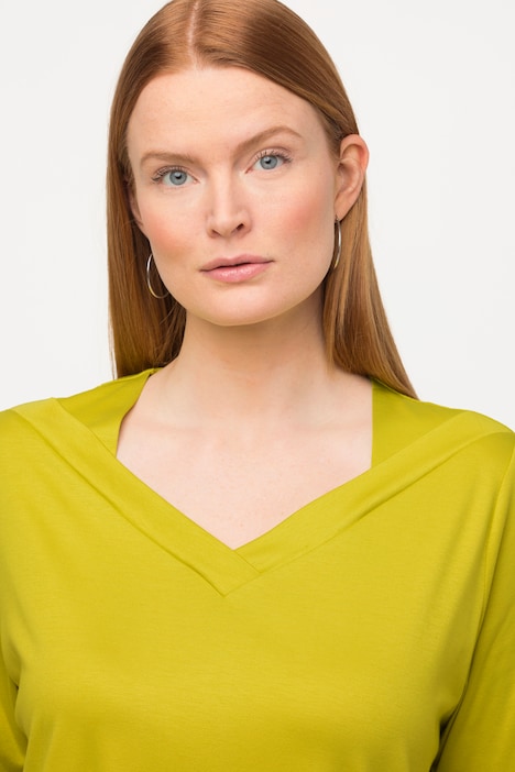 T-Shirt, Classic, V-Ausschnitt, Halbarm
