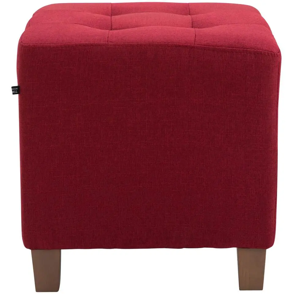 CLP Hocker Pharao antiek licht Frame - Stof - rood