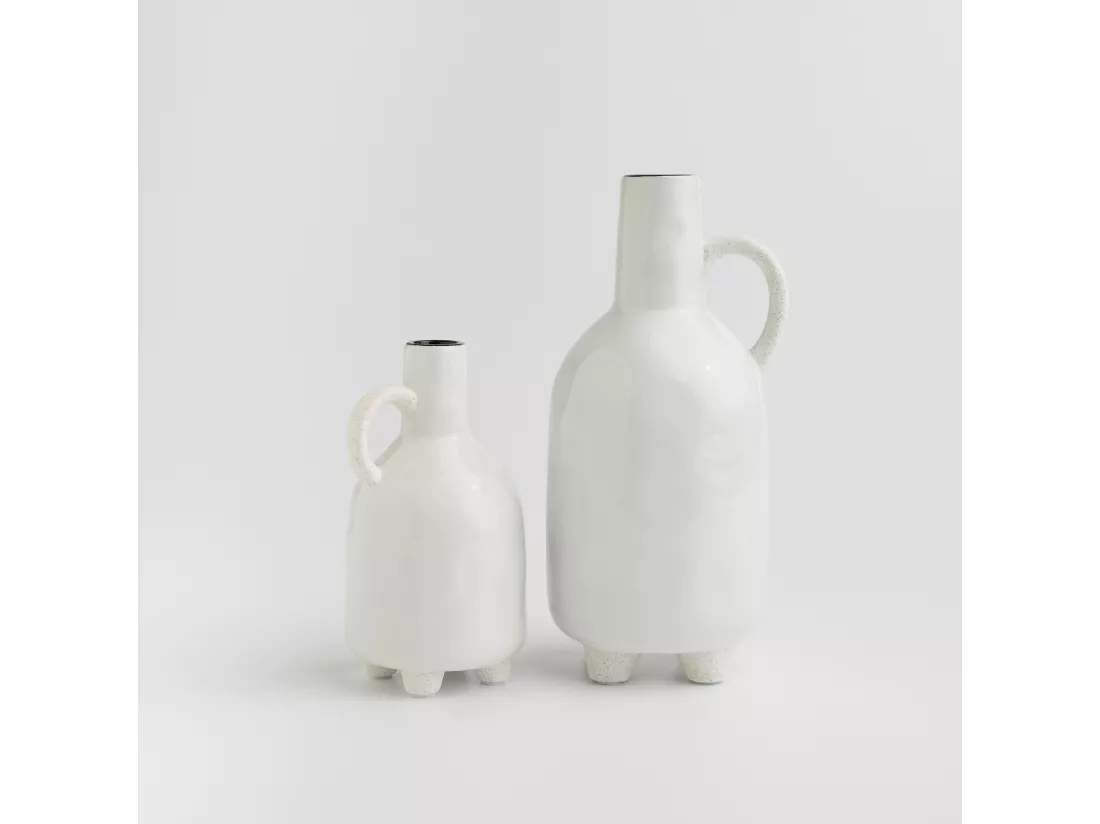 Vase Flaving blanc moyen 29 x 14 x 15