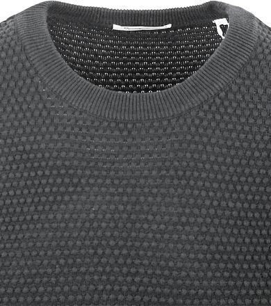 KnowledgeCotton Apparel Trui Vagn Antraciet 1080067 kopen