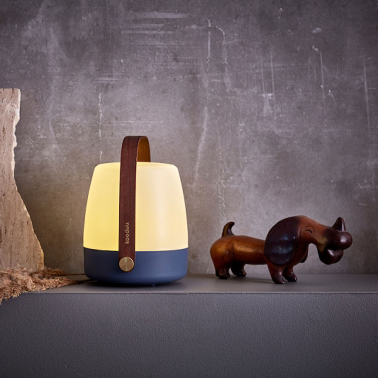 Kooduu Lampe LED Lite Up bleu océan  - 20x20x26 cm