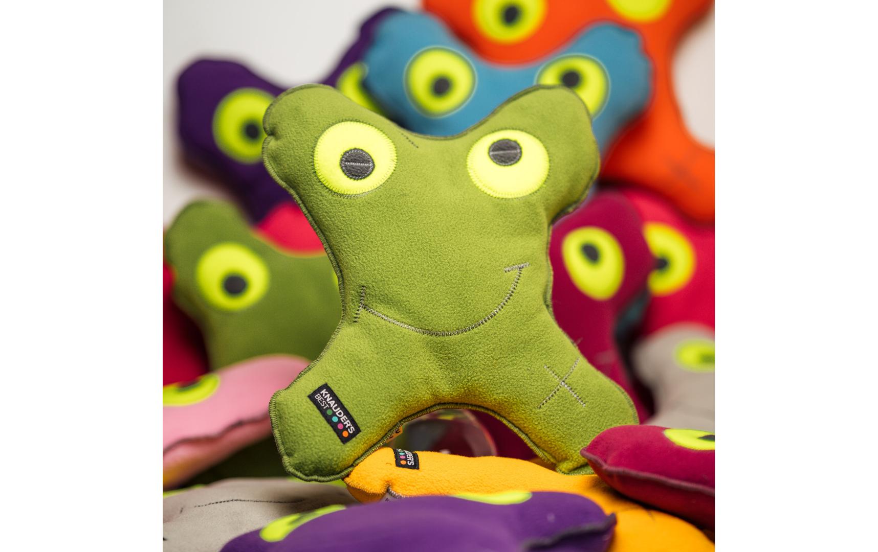 Hunde-Spielzeug Knauder's Knaudibert ApfelgrünApportier-Spielzeug und Kuschelmonster