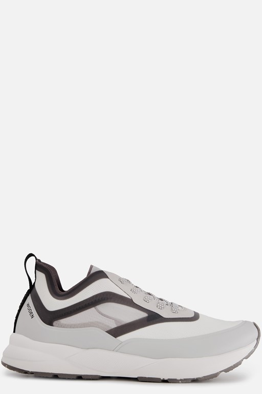 Woden Stelle Transparent Sneakers grijs Textiel