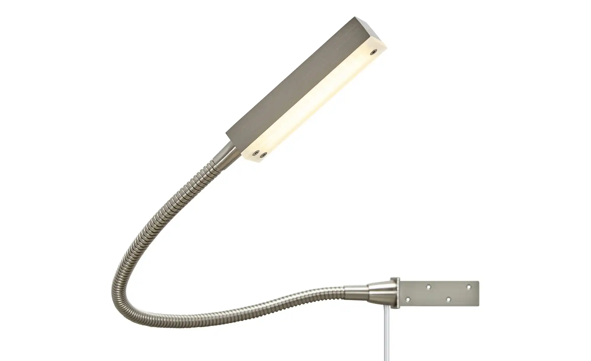 Fischer-Honsel LED-Bettleuchte, 1-flammig, Nickel matt