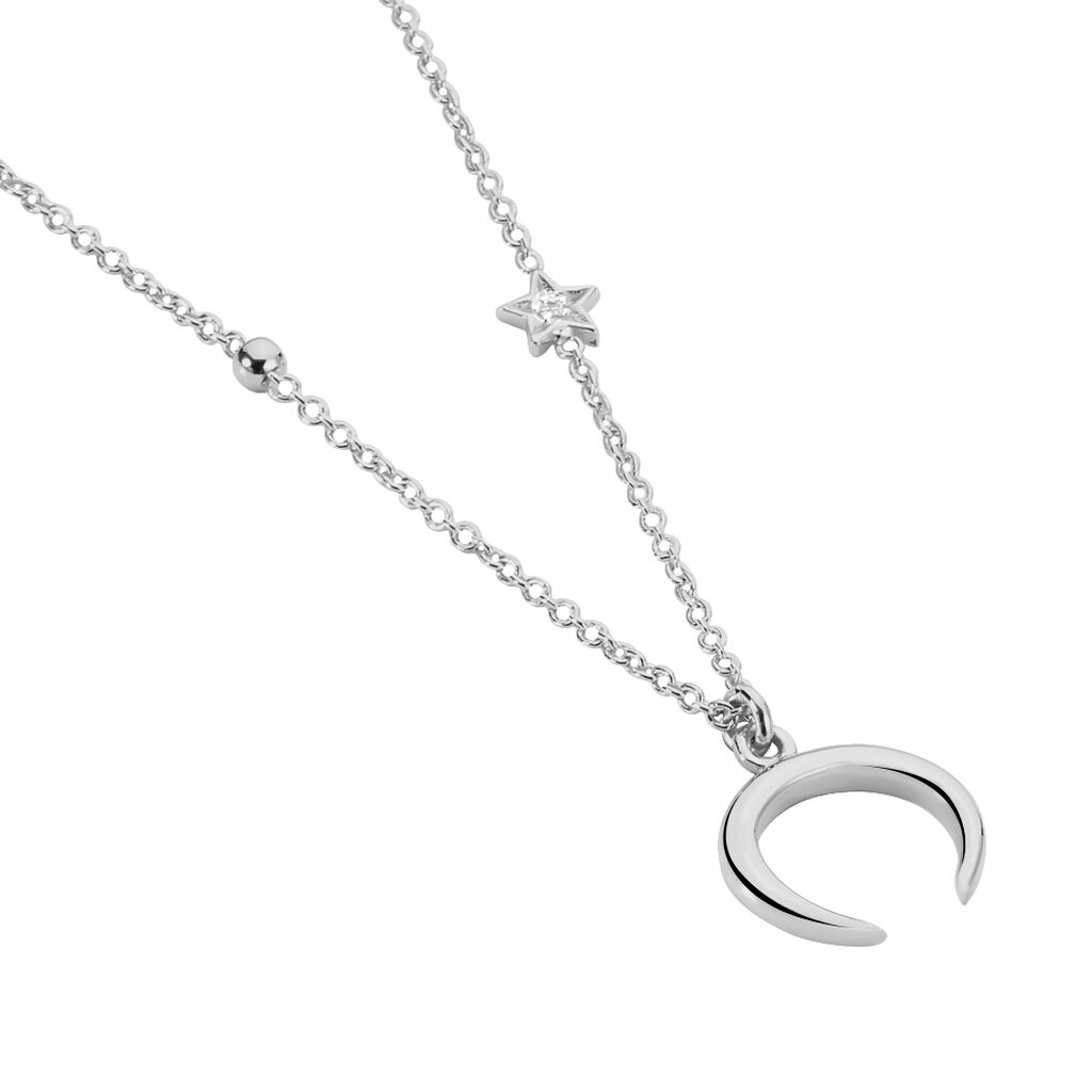 Collier Serenella Argent Blanc Oxyde De Zirconium