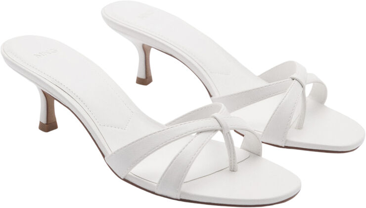 MANGO SANDALS. -- PLANE White