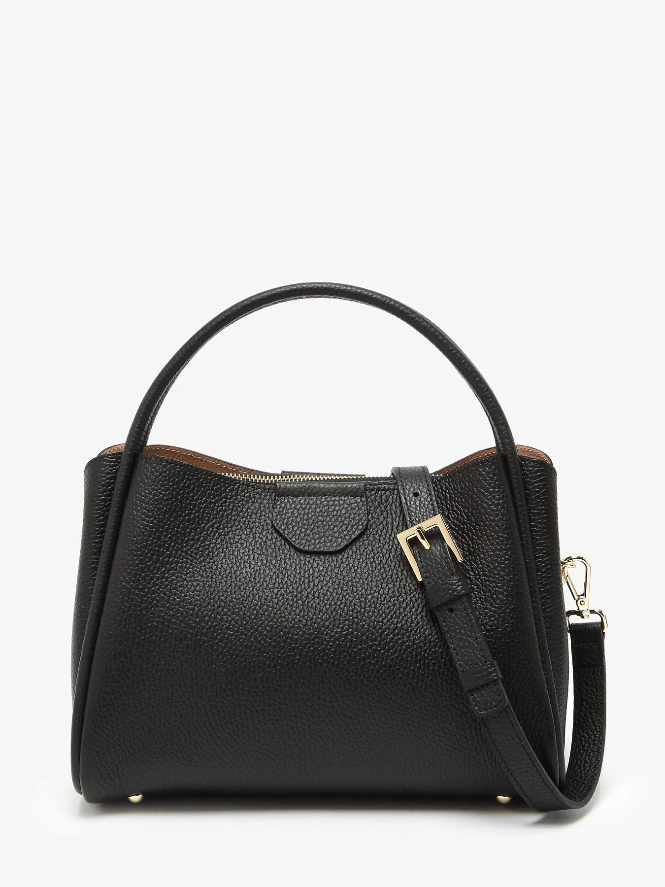 sac  main Ida double cuir LANCASTER