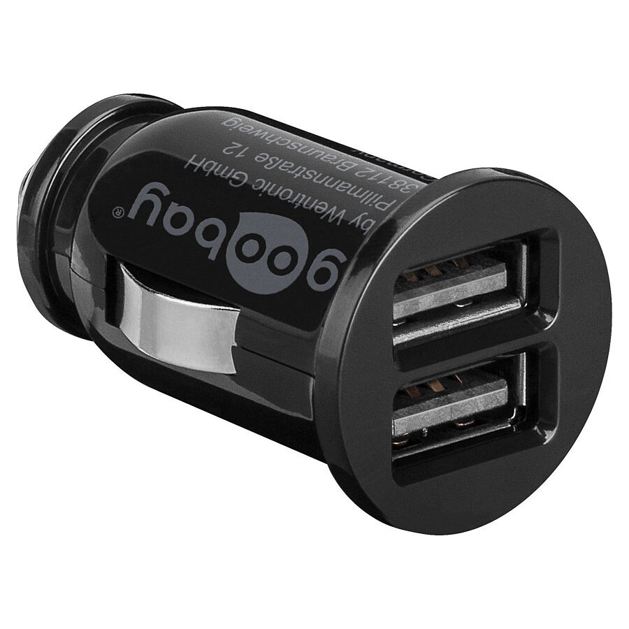 Mini chargeur double USB 3.1A sur prise allume-cigare