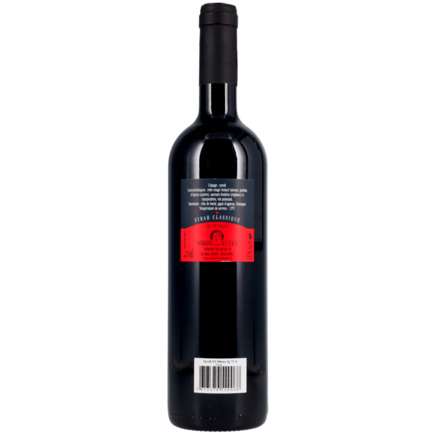 Valais AOC Syrah Classique Domaine des Muses -75cl