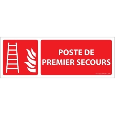 Panneau Poste de premier secours
