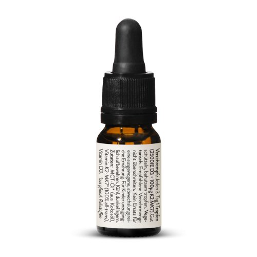 Sunday Natural Products  Vitamin D3 + K2 MK7all-trans2.500IE + 100 µg