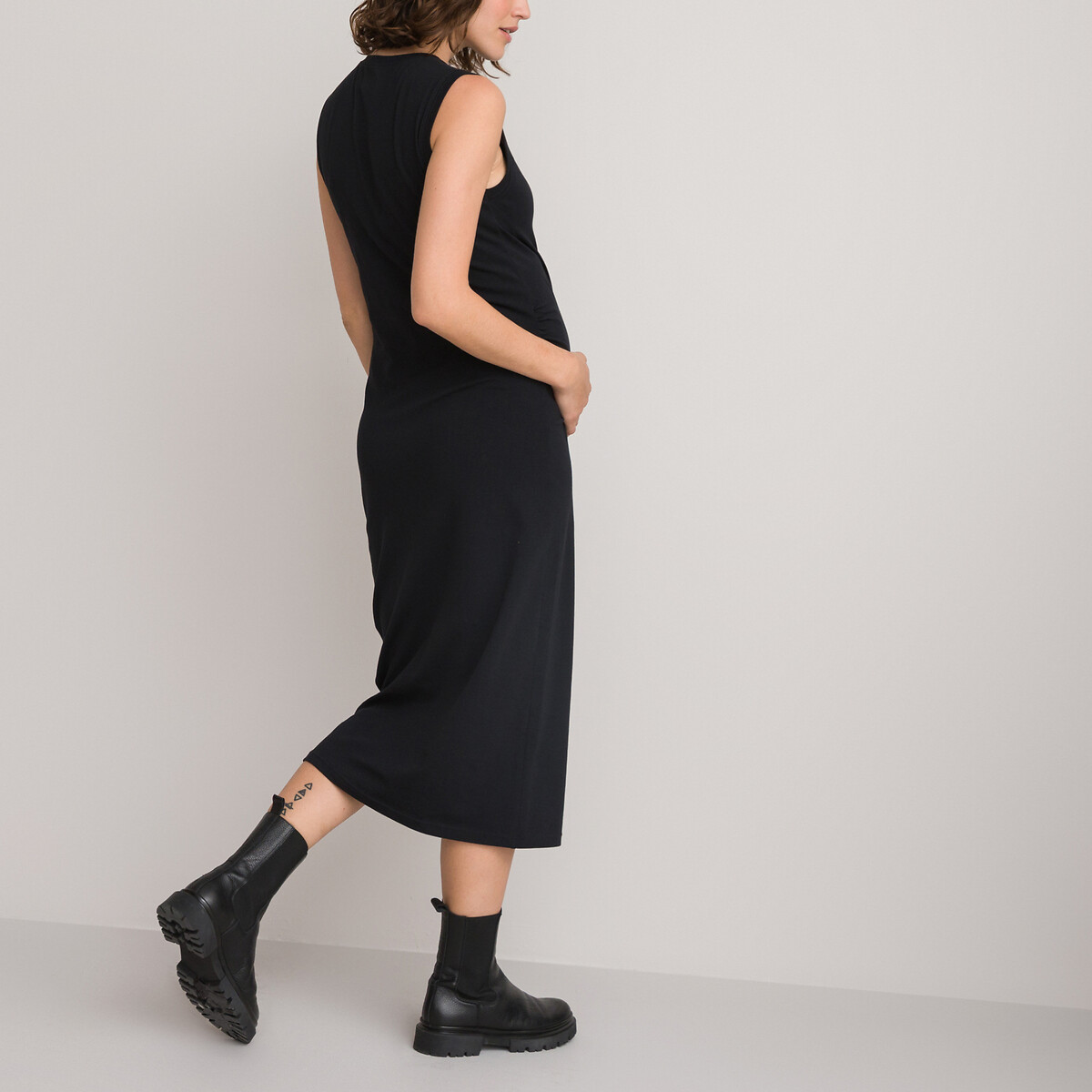LA REDOUTE COLLECTIONS<br>Vestido de maternidade sem mangas, em algodão orgânico