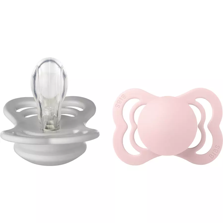 BIBS® Schnuller Supreme Haze und Blossom Silikon 0-6 Monate, 2 Stk.
