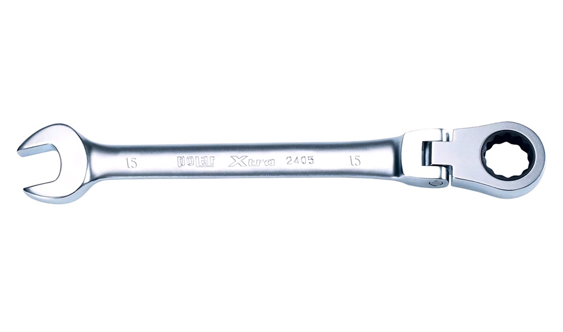 Ringgaf. m/flex. skralde 15 mm Polar Too
