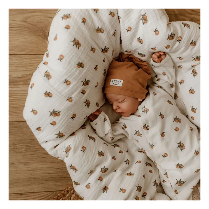 Bonjour Little Combinaison à pied Marbella Coton Bio | Ecru