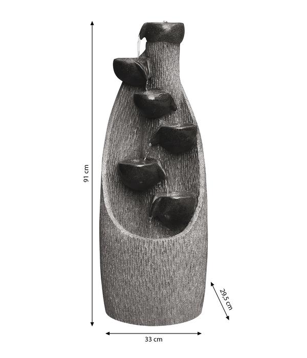 Dehner Polyresin-Gartenbrunnen Scale, ca. H91