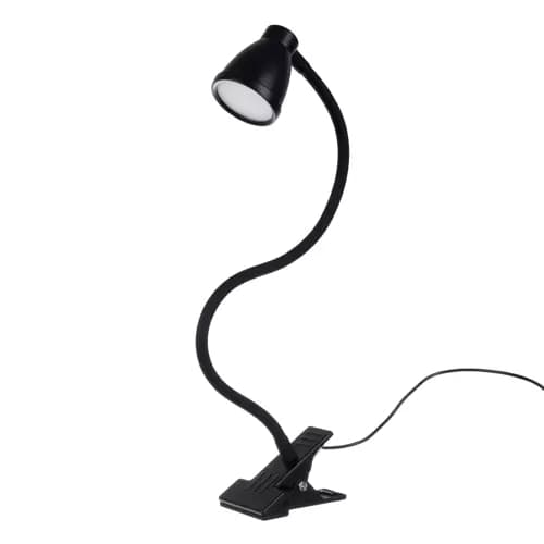 Skrivebordslampe med klips - svart Izoxis 19454