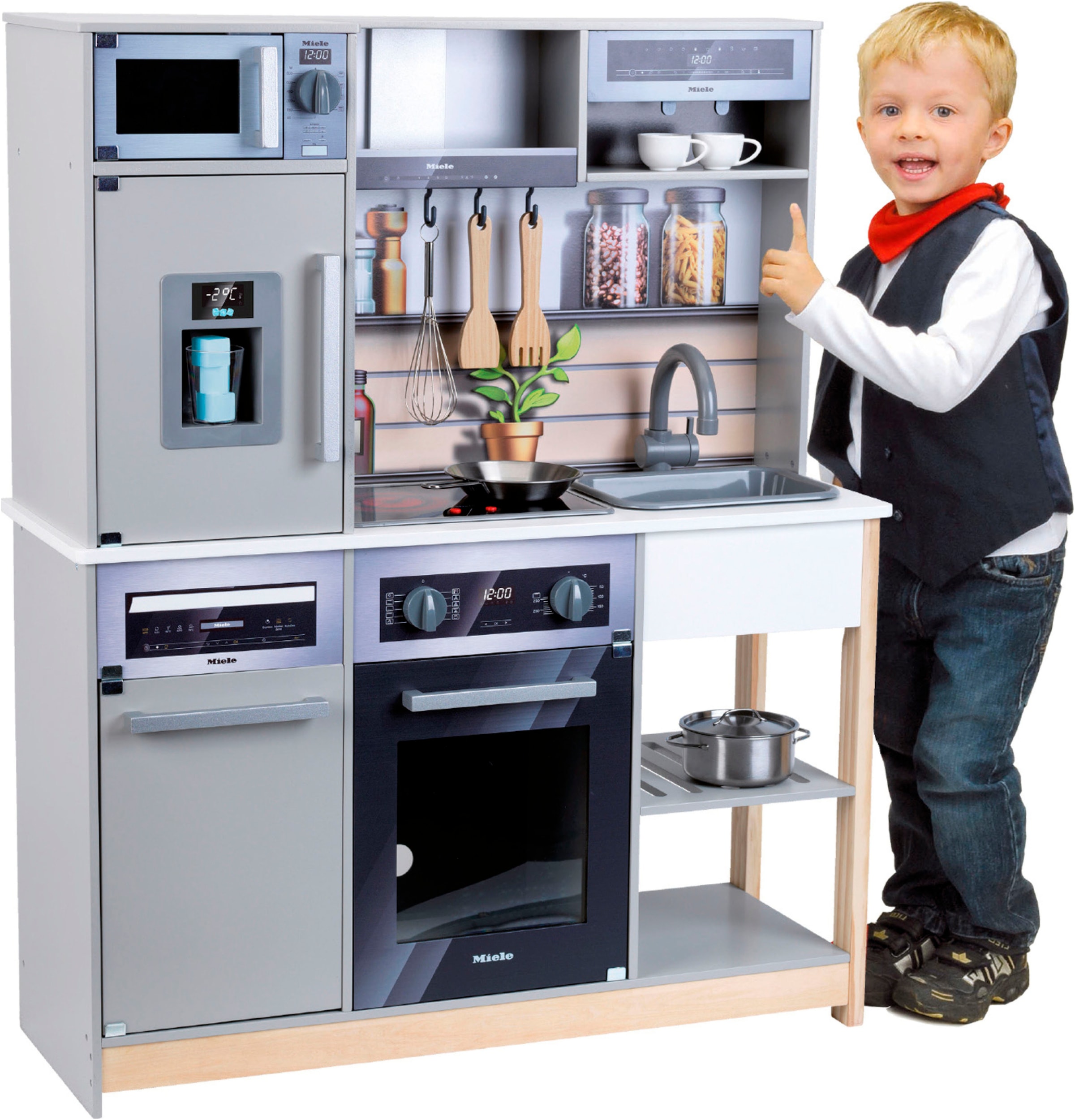 Klein Spielküche »Miele Küche Family« mit Licht- und Sound