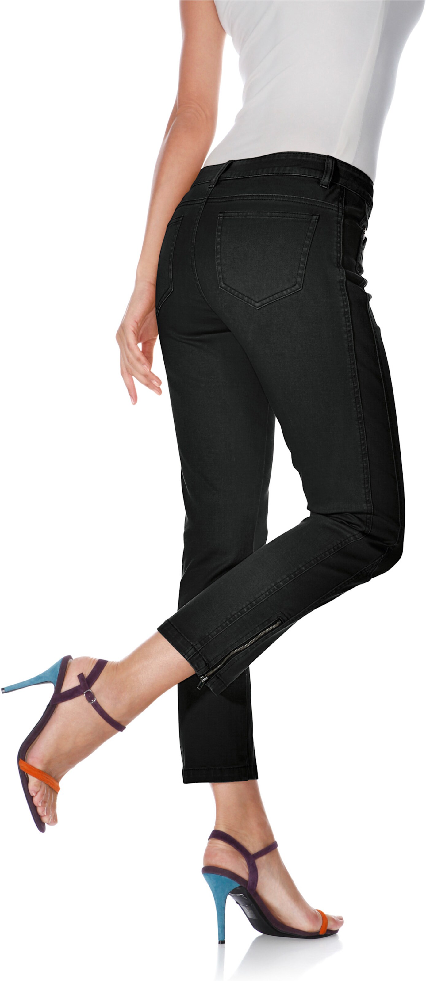 heine Röhrenhose in schwarz