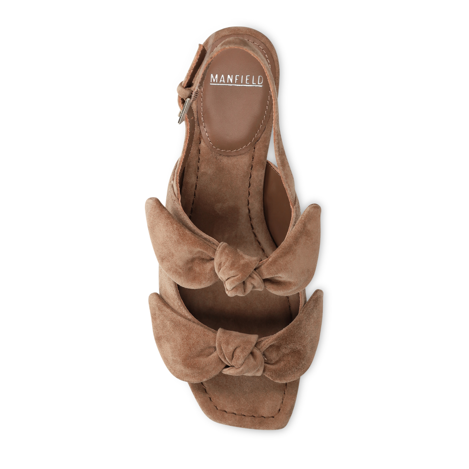 Bruine suède slingbacks
