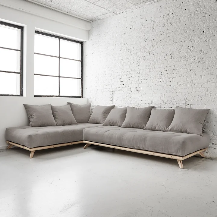 Karup Design - Senza Sofa, Kiefer natur / dunkelgrau