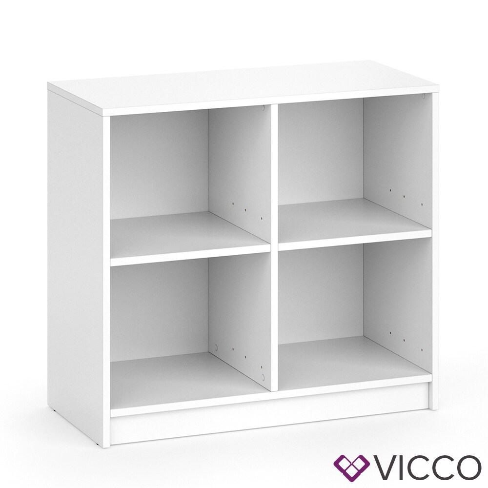 Vicco Kleiderschrank GUEST - Kommode Schrank viergeteilt Sideboard Regal