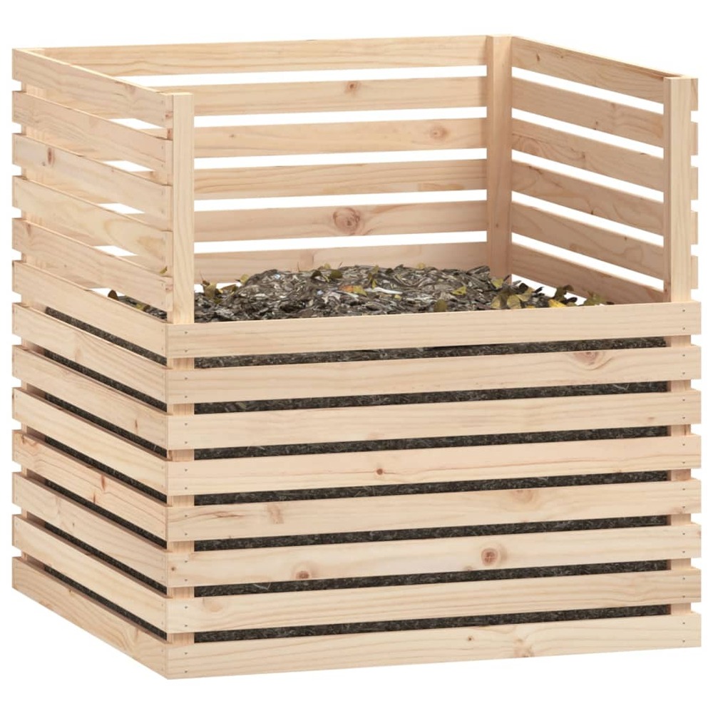 Composteur 100x100x102 cm bois massif de pin