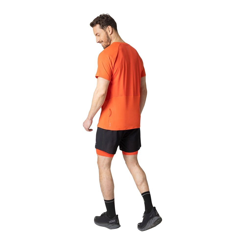 Odlo X-ALP TRAIL 6 INCH 2IN1 - Short Homme black/firelight