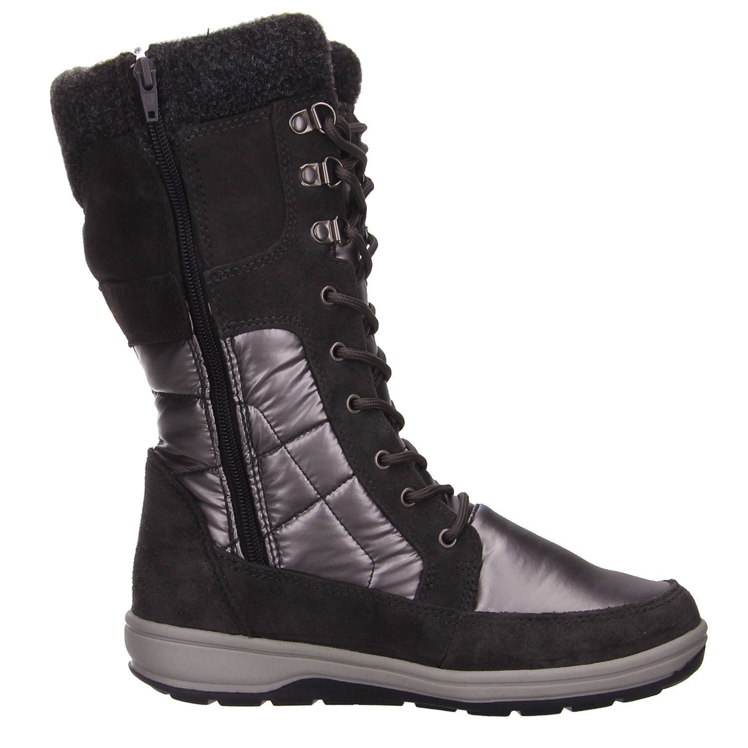 Lackner Schnürstiefel grau grau