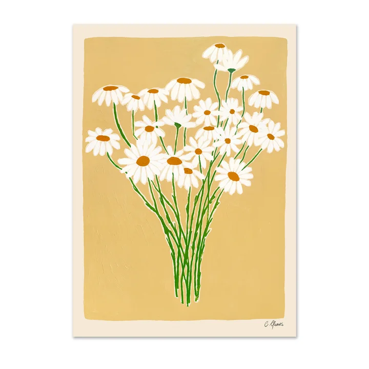 The Poster Club - Daisies von Carla Llanos, 70 x 100 cm