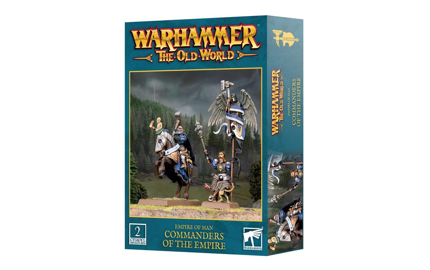 Warhammer Old World Empire Of Man: Commanders Of The EmpireWarhammer Old World Befehlshaber des Imperiums – Bausatz