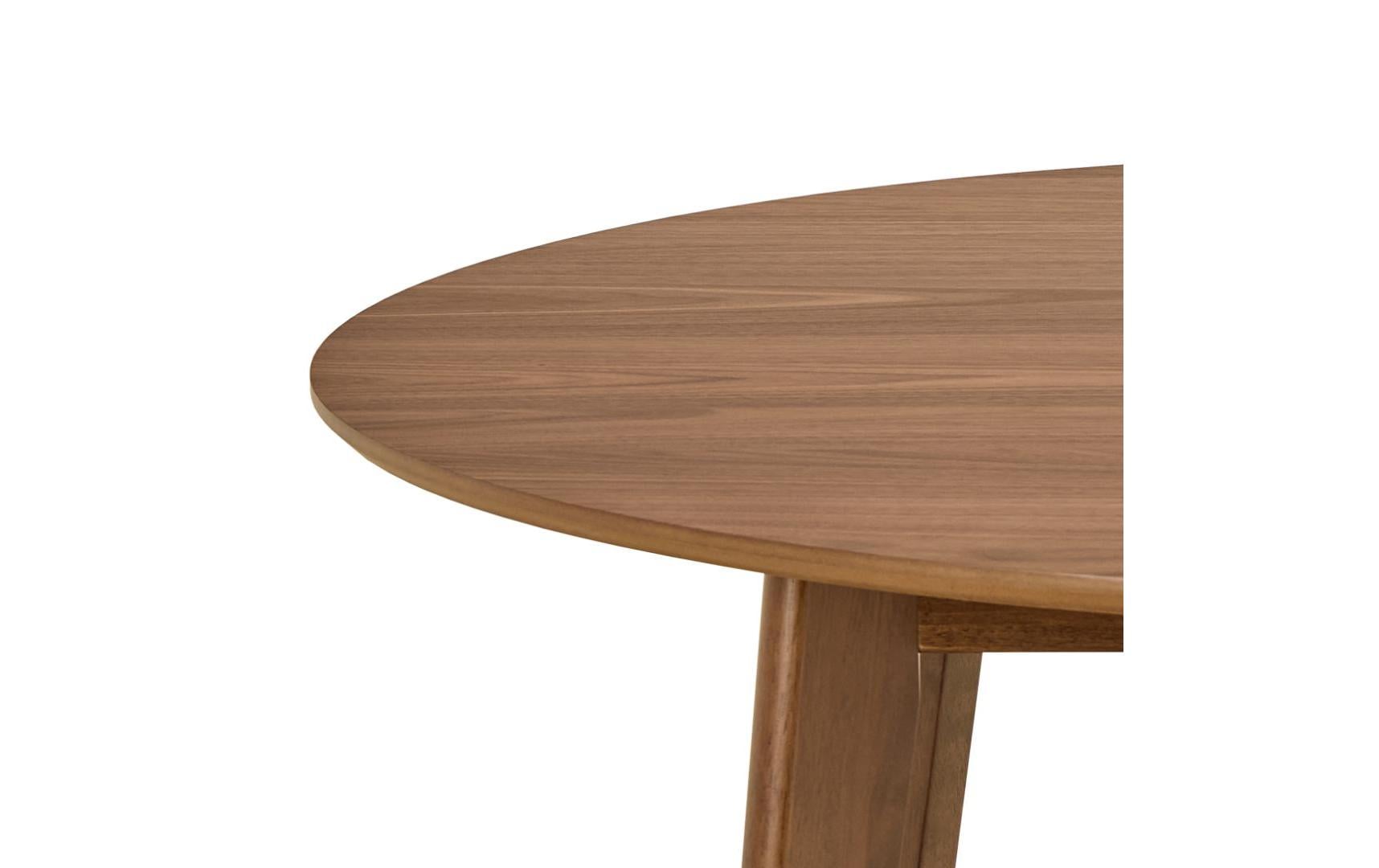 Tisch Roxby 120 x 76 cm, Braun<br>Eleganter, runder Esstisch aus Naturholz