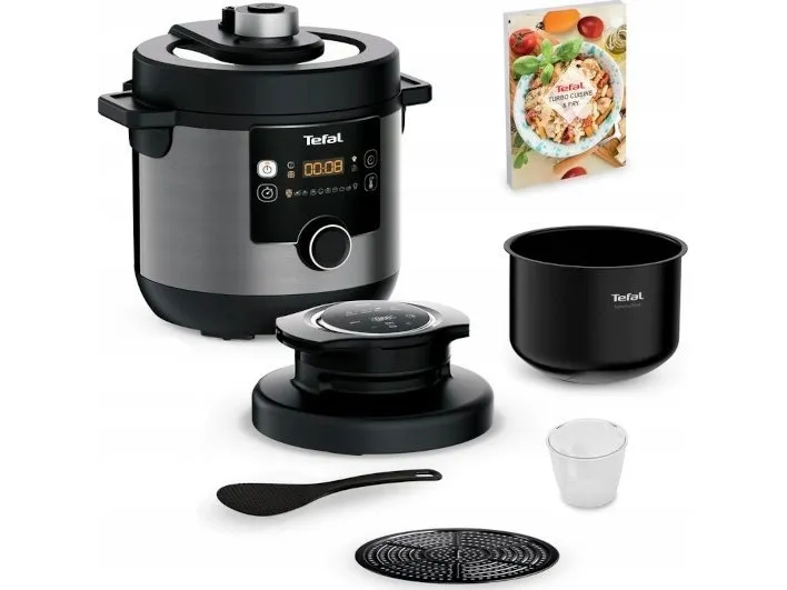Tefal Turbo Cuisine & Fry CY7788, 7,6 L, 7,6 L, Sort, Digital, 1200 W, 345 mm