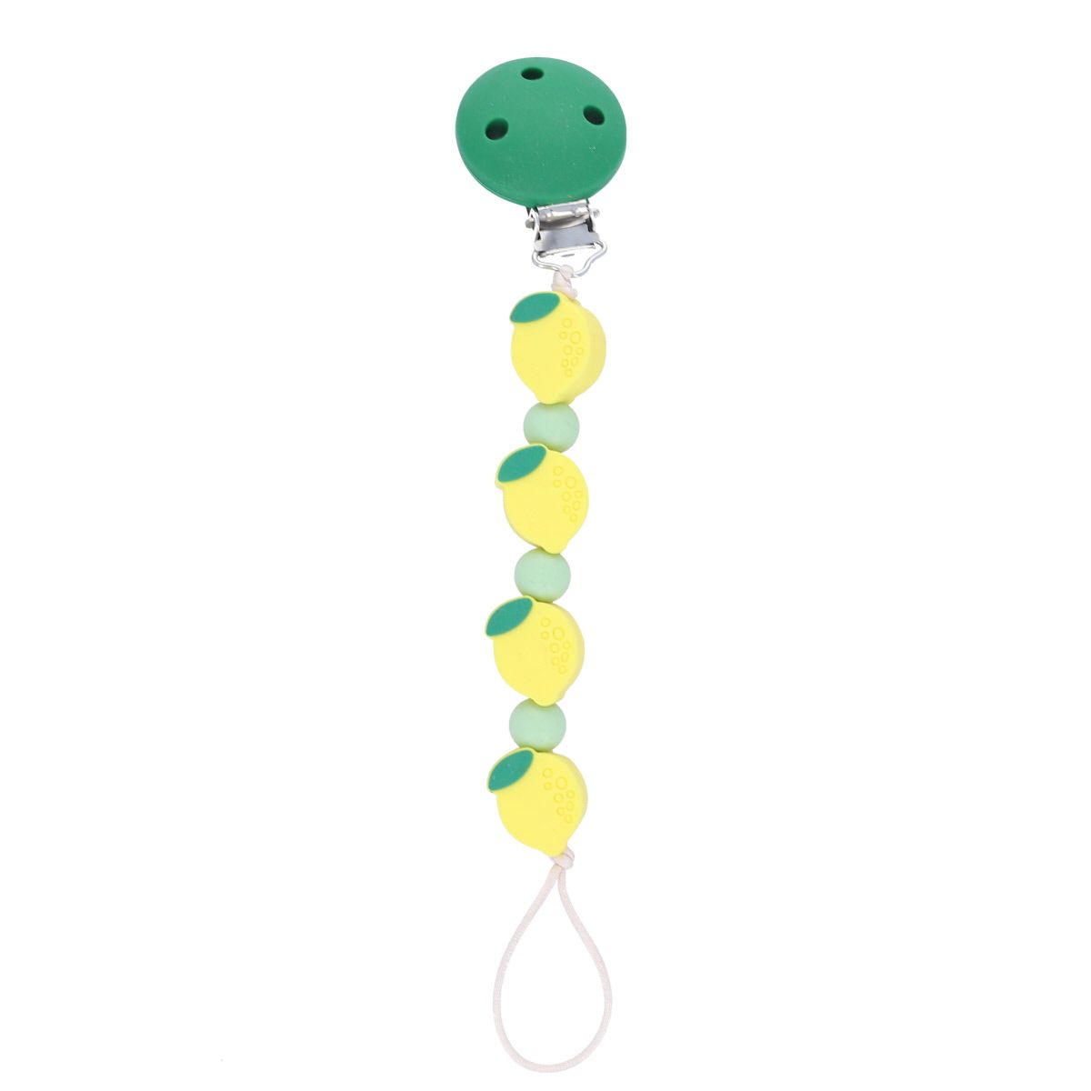 Attache tétine citron silicone Amande