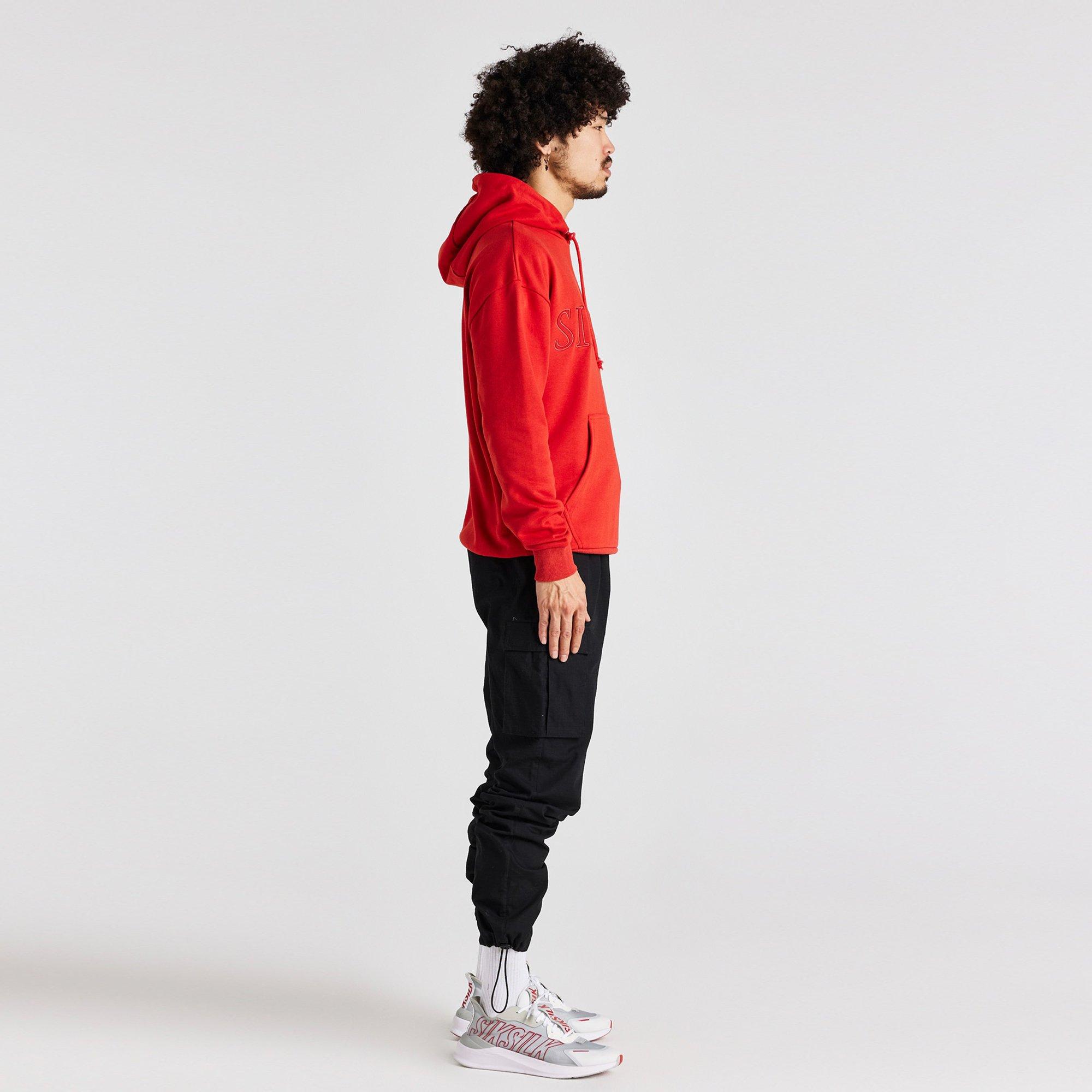 SikSilk Ecru Varsity Anniversary Print OTH Hoodie Mens