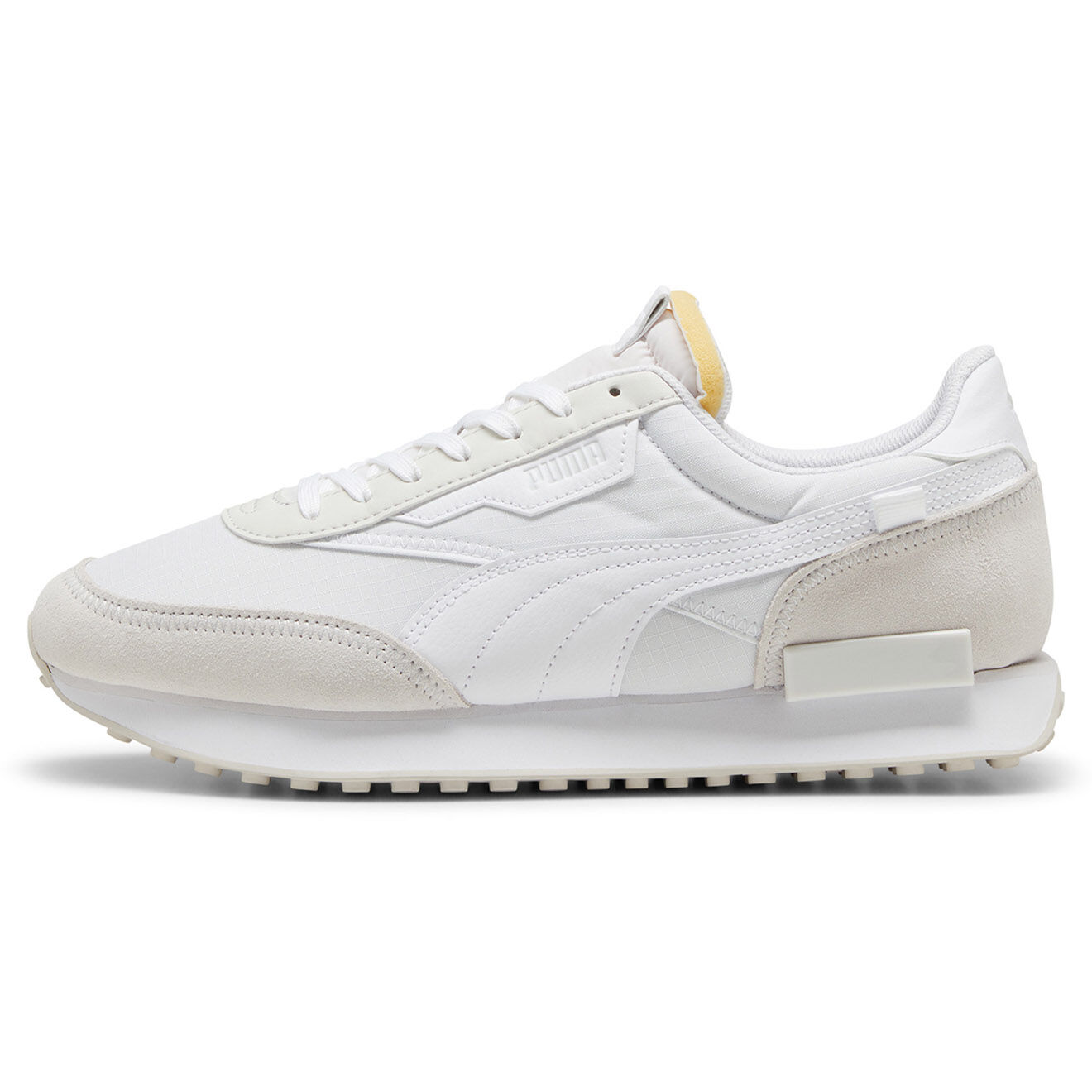Puma Baskets en Cuir & Velours de Cuir Future Rider Play blanches