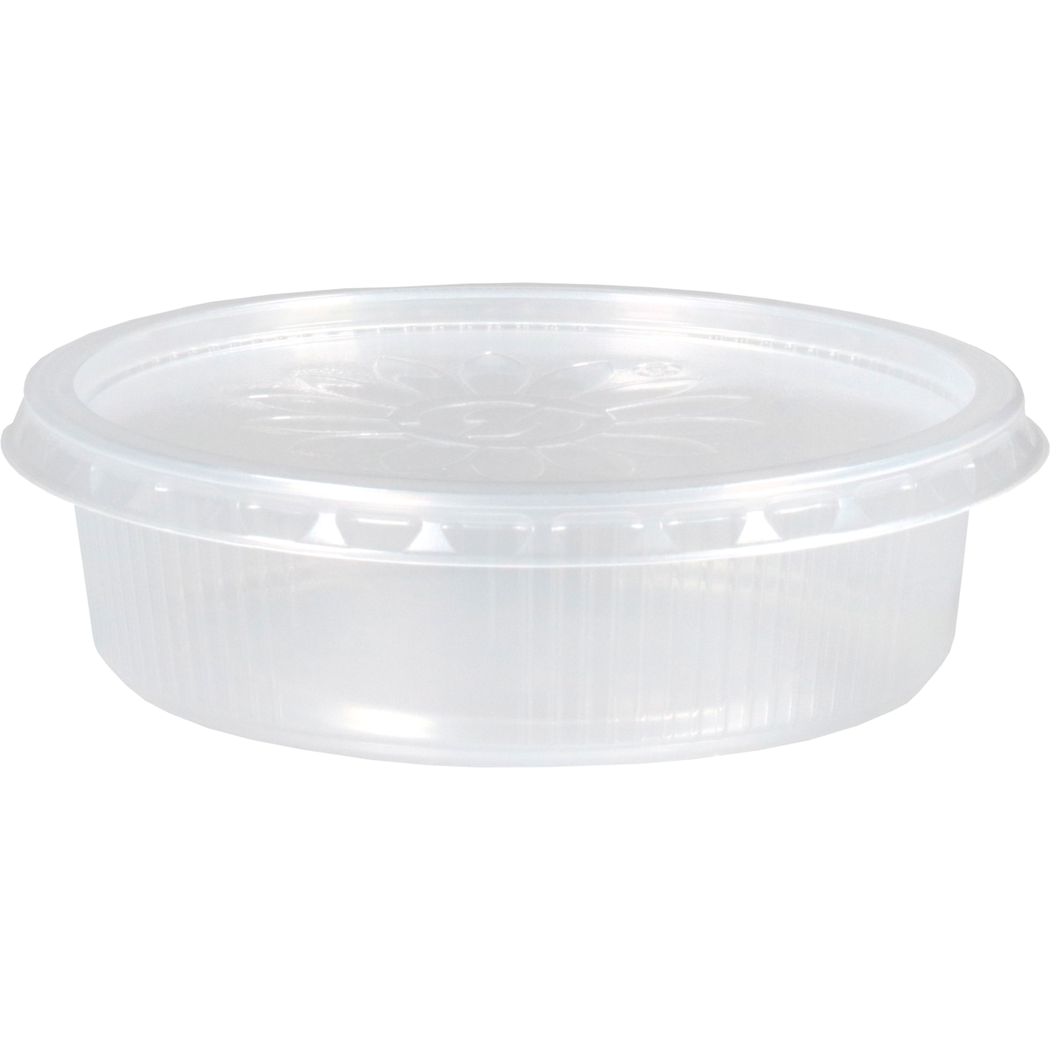 Bak, PP, 125ml, Ø101mm, incl. deksel, 31mm, transparant