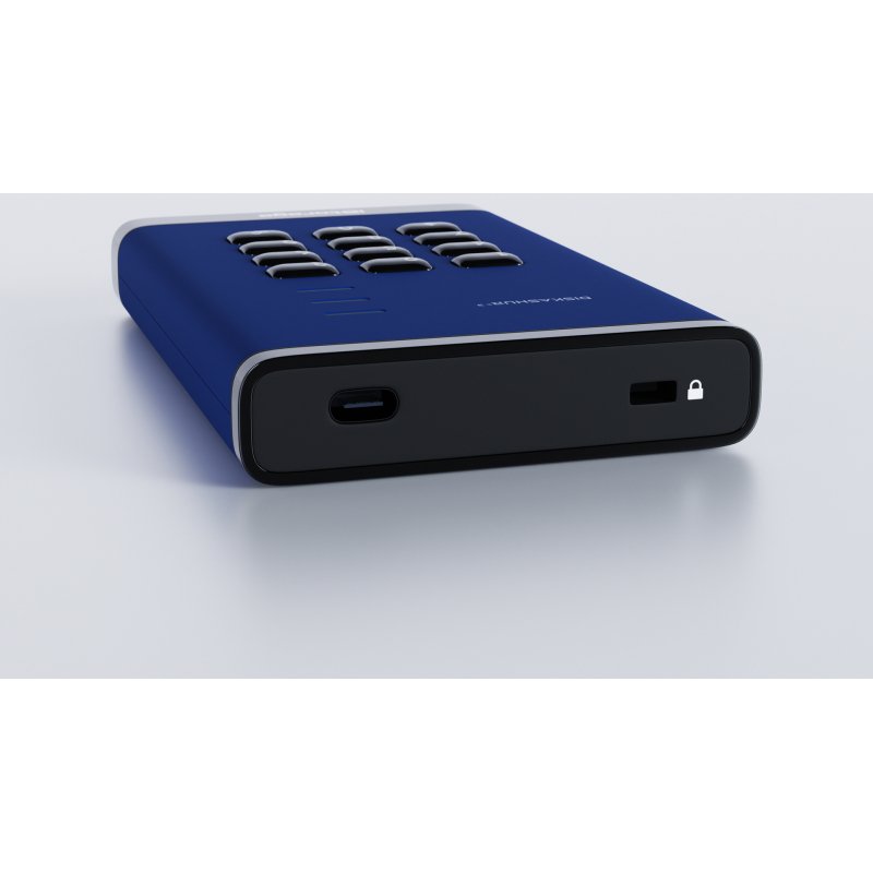 iStorage diskAshur3 HDD 256-bit 2TB - Blue