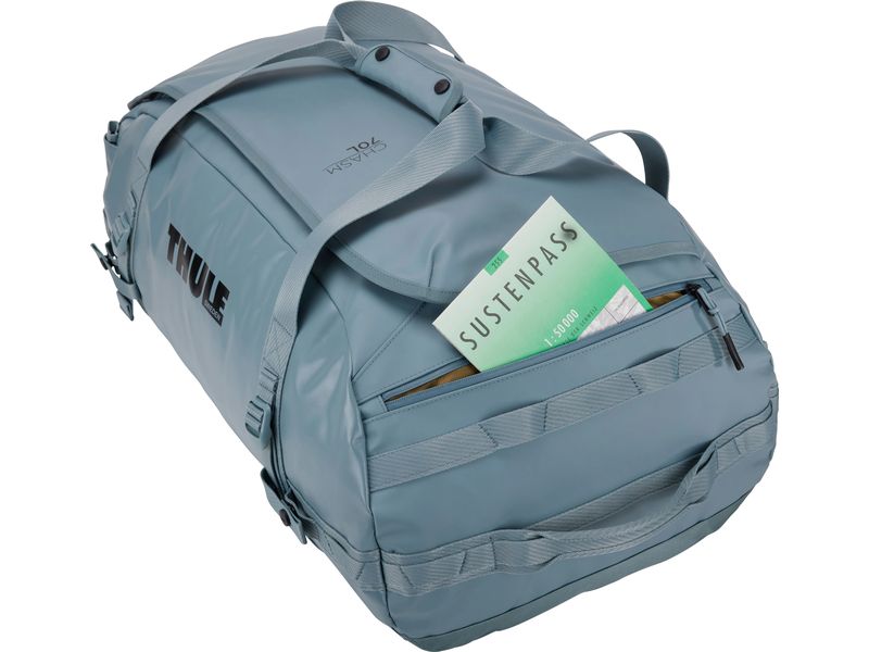 Thule Duffle Bag Chasm 70 l, Pond Gray Reisetasche und Rucksack in einem